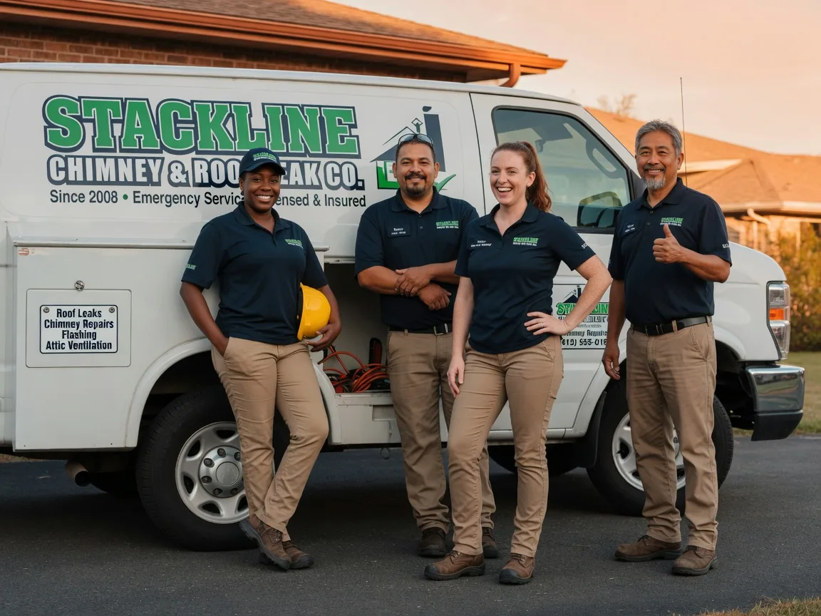 Chimney flashing repair company in Rentiesville, OK